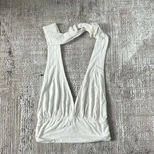White Halter Top